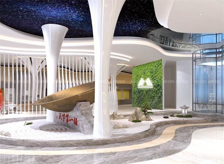 在企業(yè)展廳裝修設(shè)計(jì)中，如何運(yùn)用品牌元素和視覺(jué)識(shí)別系統(tǒng)？